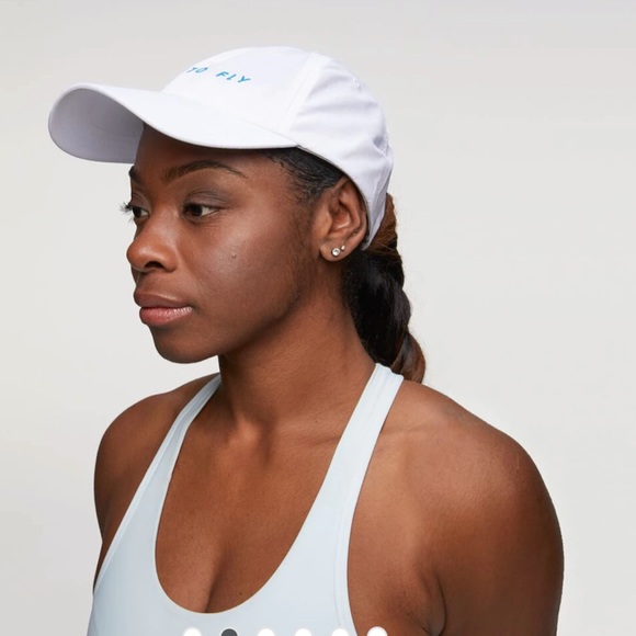 HOKA🔴Time to Fly white hat new without tags - Picture 2 of 7